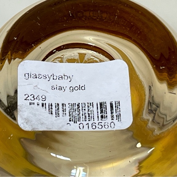 Two Glassy Baby Stay Gold Votive Holders - Picture 10 of 16